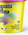 Matte Ice Cream Cup Mockup