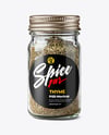 Glass Spice Jar with Thyme Mockup