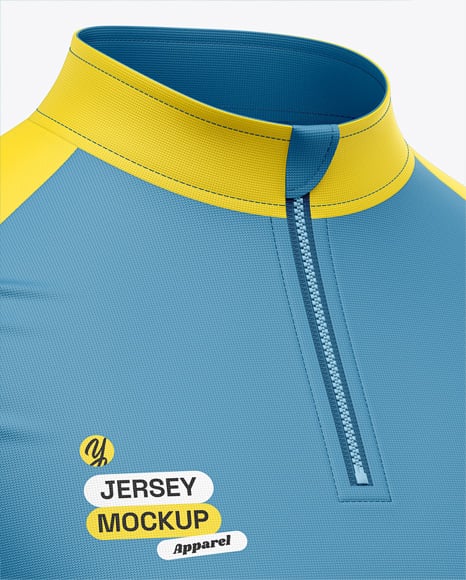 ¼ Zipper Mock Neck Long Sleeve Jersey