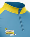 ¼ Zipper Mock Neck Long Sleeve Jersey