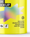 Glossy Paper Tube with Pull Tab Mockup
