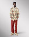 Afro-American Man Wearing a Cardigan and Pants Mockup