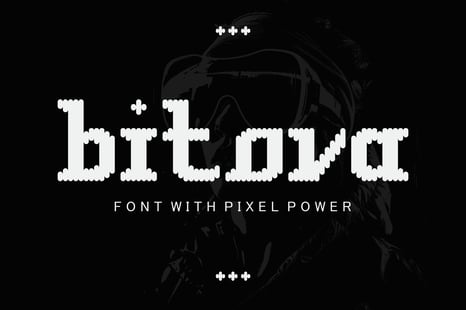 Bitova - Pixel Power Rounded Font - Modern font