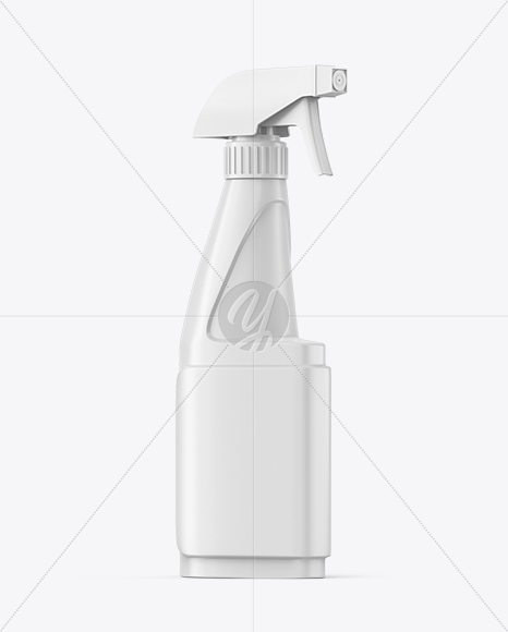 Matte Trigger Spray Bottle Mockup – Half Side View