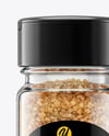 Glass Jar with Smoked Sea Salt Mockup