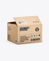 Kraft Paper Box Mockup – Half Side View