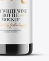 Amber Glass White Wine Bottle Mockup
