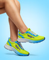 Running Shoes on Women's Legs Mockup