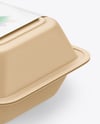 Lunch Box Mockup - Top Side View