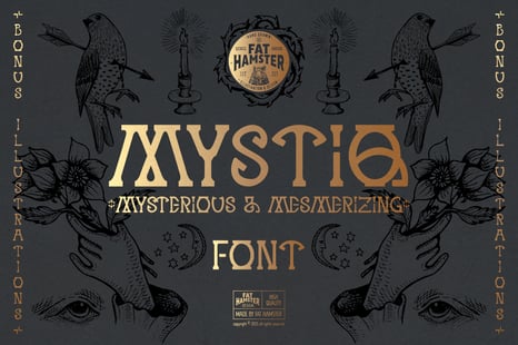 MYSTIQ mysterious display font - Creative Store