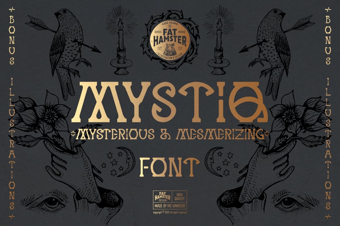 MYSTIQ mysterious display font