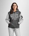 A Woman in a Hoodie Mockup