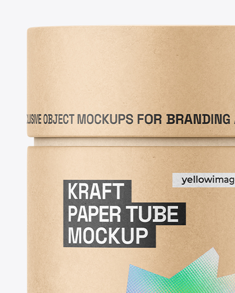 Kraft Paper Tube Mockup