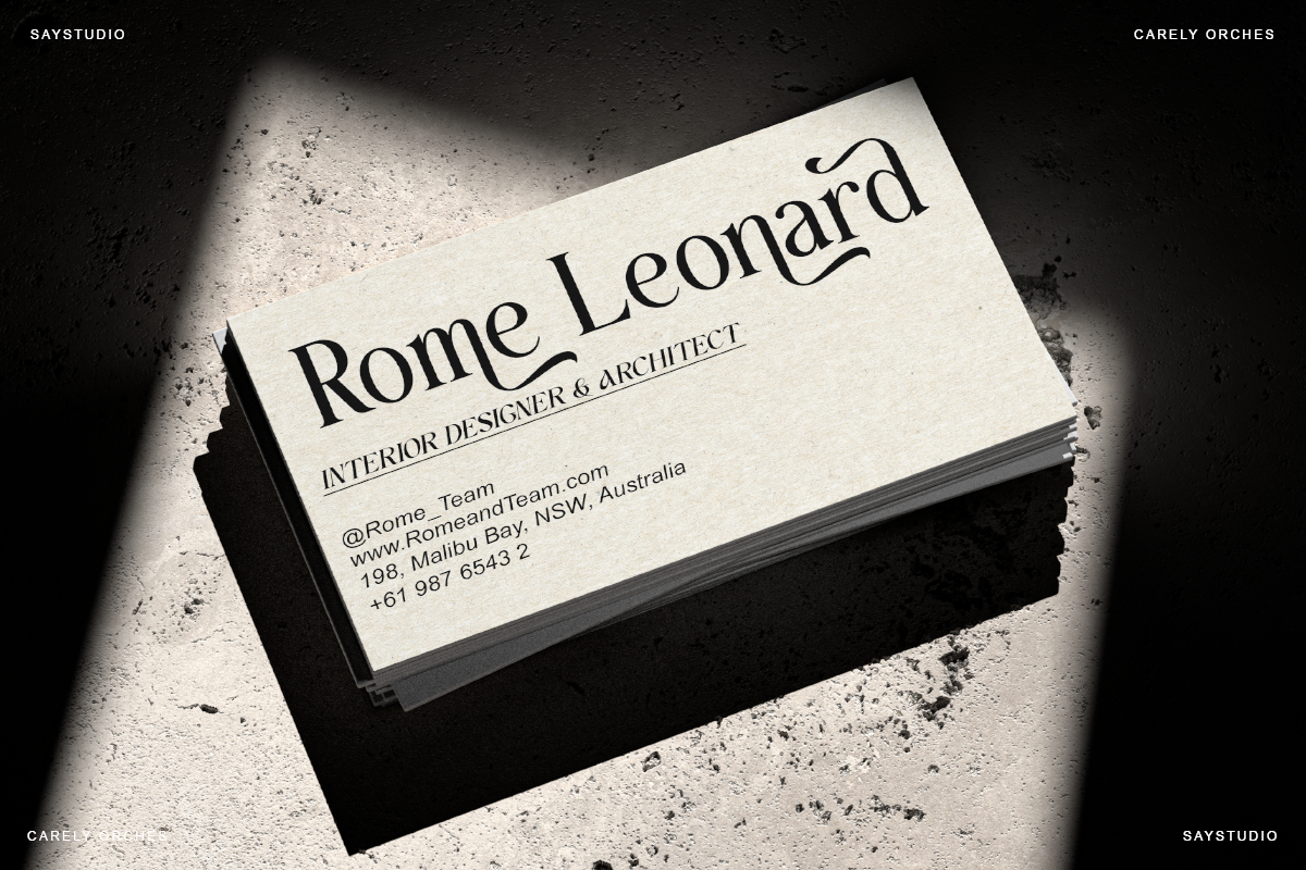 Carely Orches - Classy Serif Font