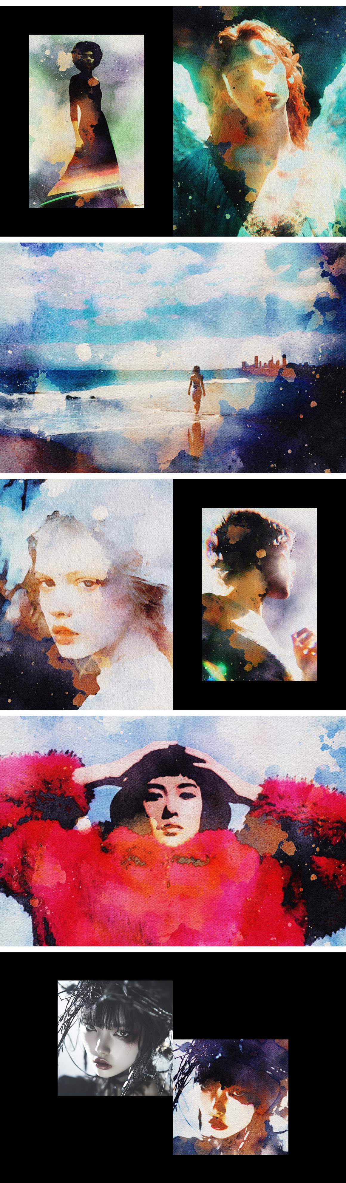 Watercolor Paint Photo Effect