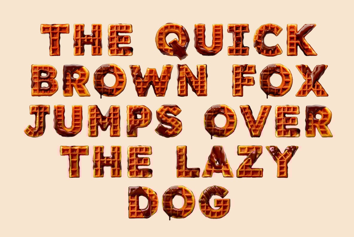 Waffle Drip Font