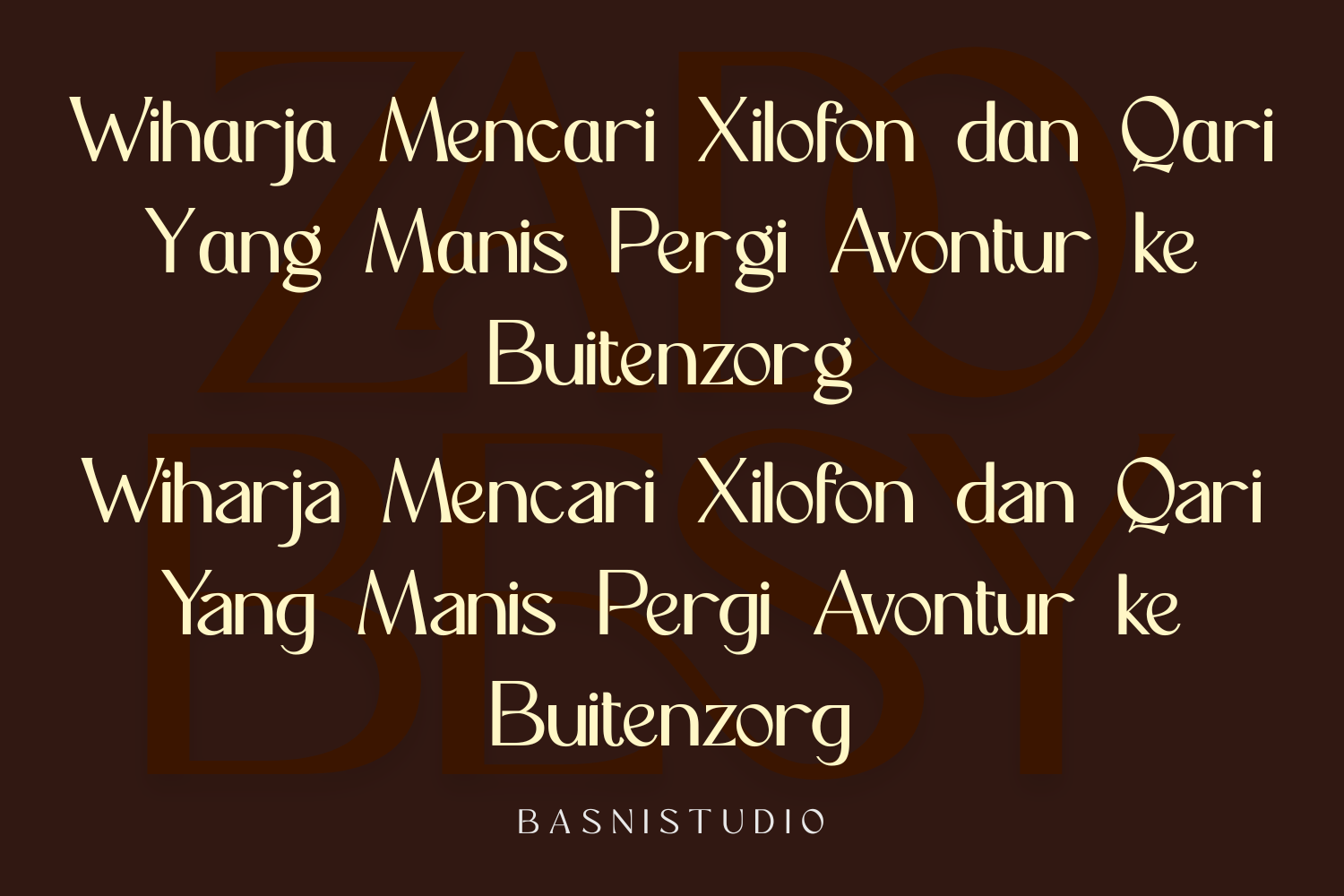 ZADOBESY Sans Serif Font