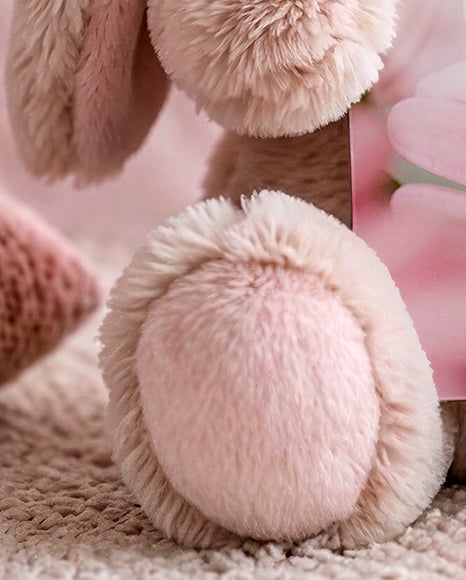 Plush Bunny with Vertical Card Mockup