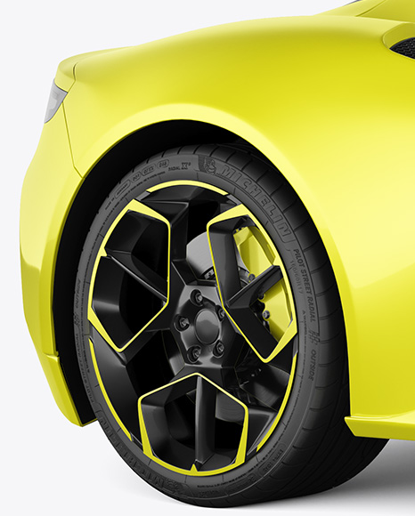Sport Car Mockup - Side View