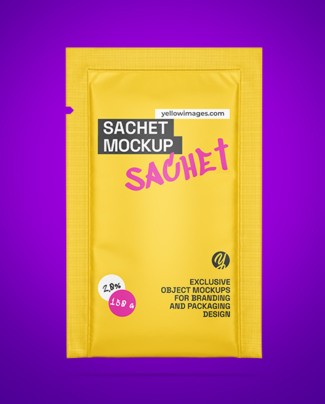 Matte Sachet Mockup