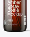 Amber Spray Bottle Mockup