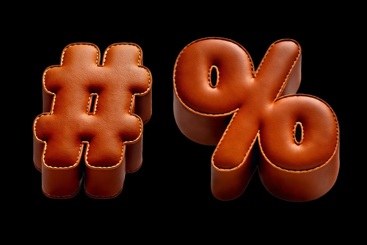 Brown Leather Font