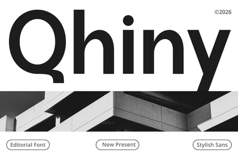 Qhiny – Modern Editorial Sans Serif - Modern modern font