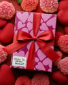 Gift Box with Hearts and Flowers Mockup