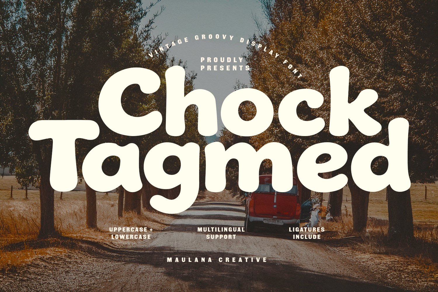 Chock Tagmed Vintage Groovy Display Font