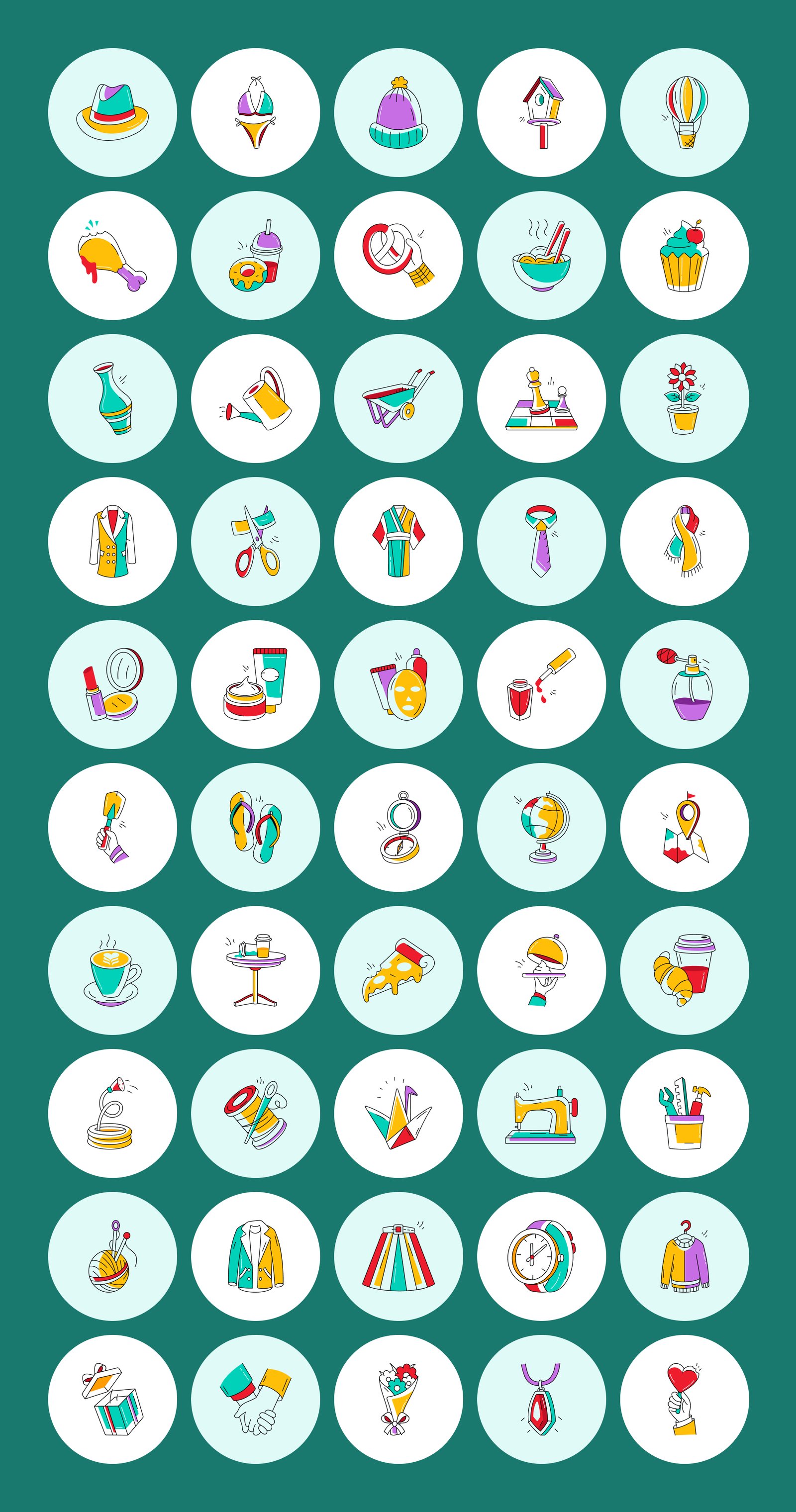 Everyday Doodle Icons Bundle
