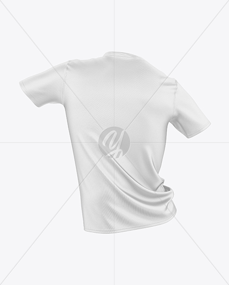 Crew Neck T-Shirt Mockup - Back View