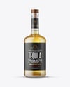 Golden Tequila Bottle Mockup