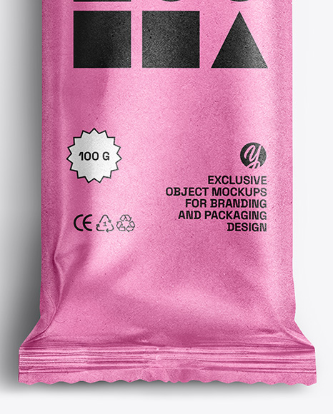 Kraft Paper Snack Bar Mockup