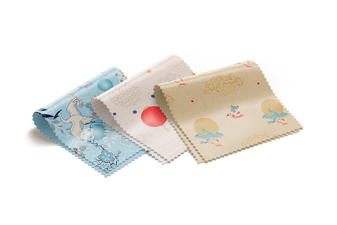 Fabric Swatches Mockup