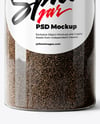 Spice Jar with Grounded Black Pepper Mockup