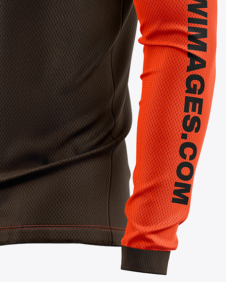 Mesh Jersey Mockup - Half Side View