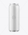 500ml Matte Aluminium Drink Can Mockup
