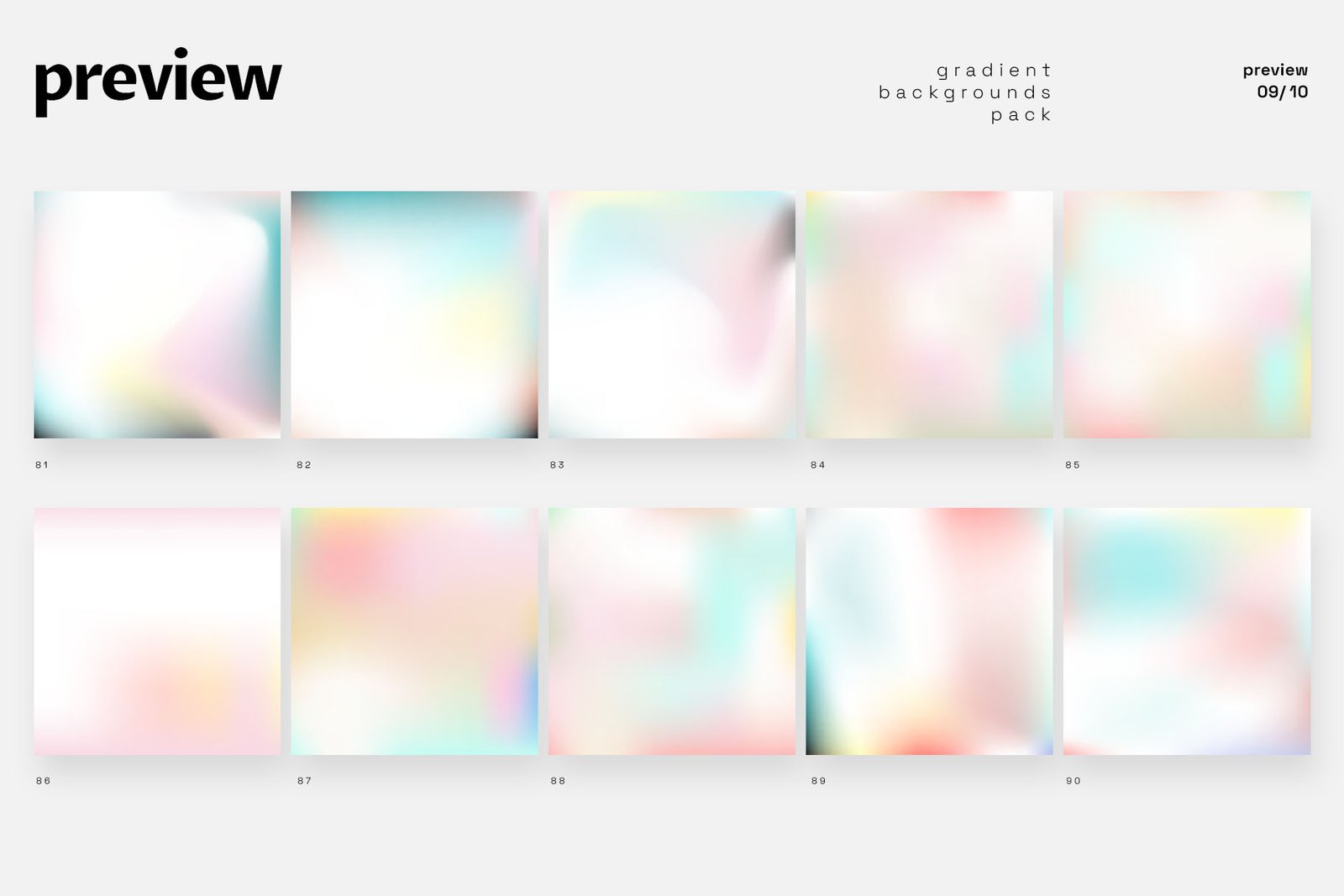 100 Vector Gradients