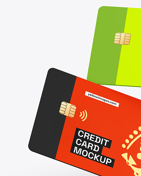 Two Credit Cards Mockup