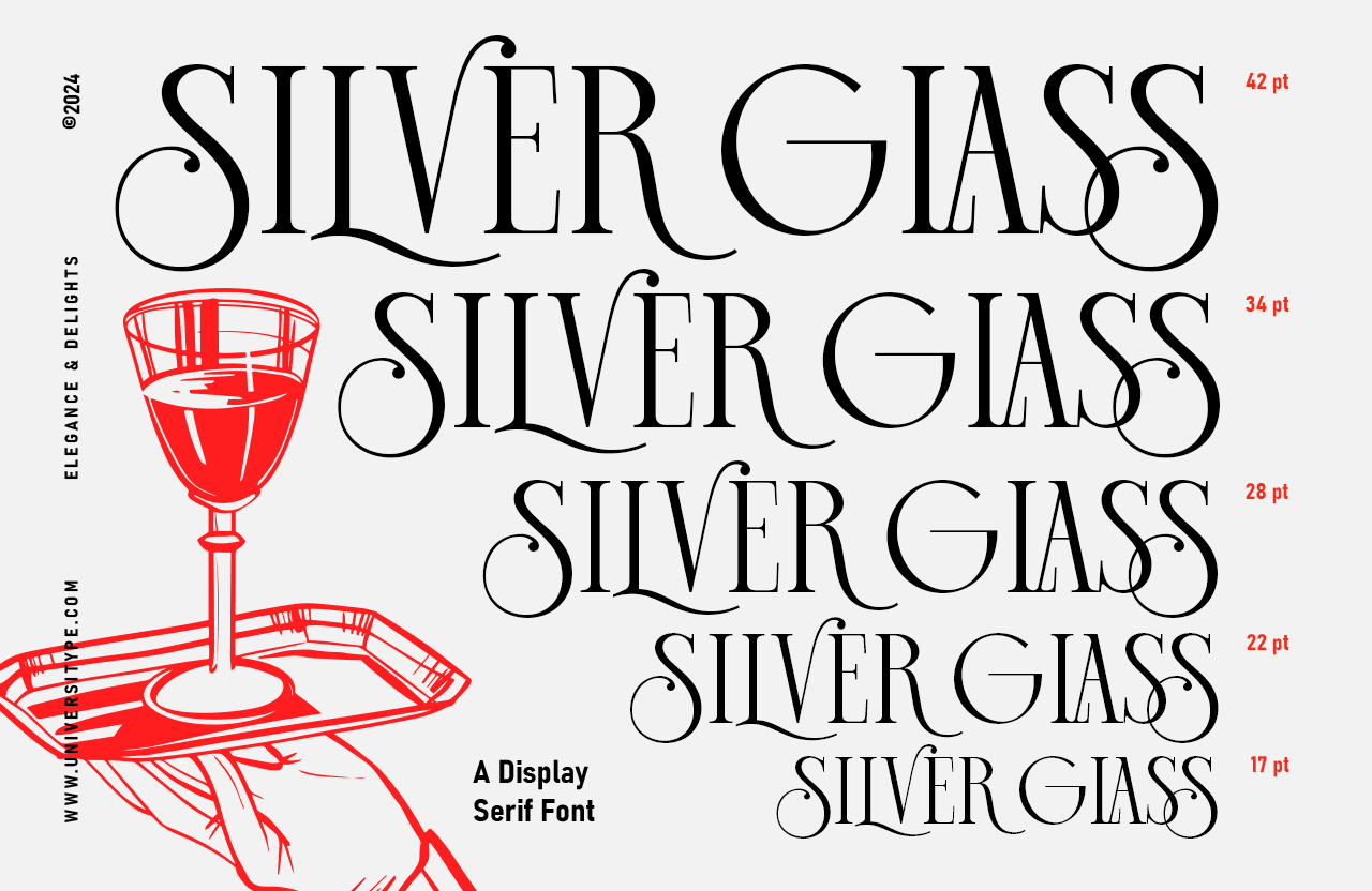 UT Silver Glass - A Display Serif Font