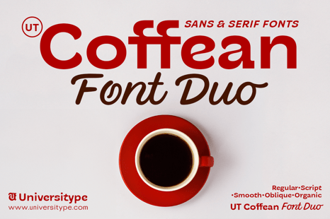 UT Coffean Font Duo - Condensed font