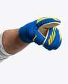 Soccer Goalkeeper Wearing Long Sleeve Jersey and Shorts Mockup