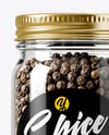 Spice Jar with Whole Black Pepper Mockup
