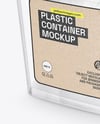 Clear Plastic Food Container Mockup