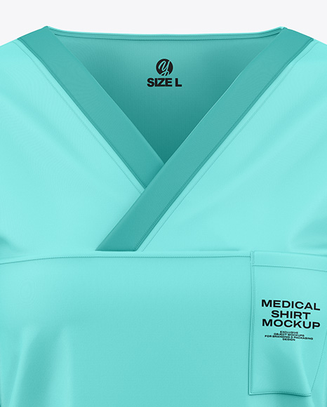 Women's Medical Shirt Mockup - Front View