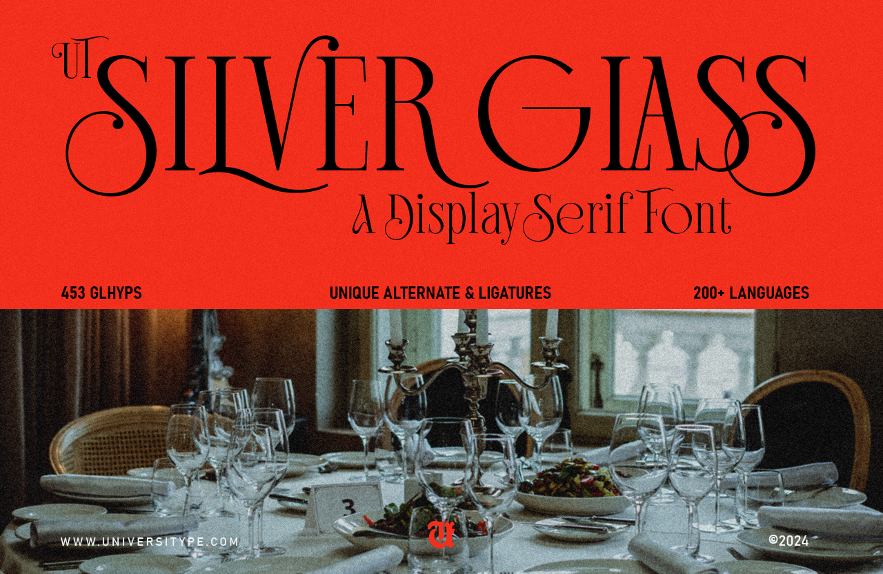UT Silver Glass - A Display Serif Font