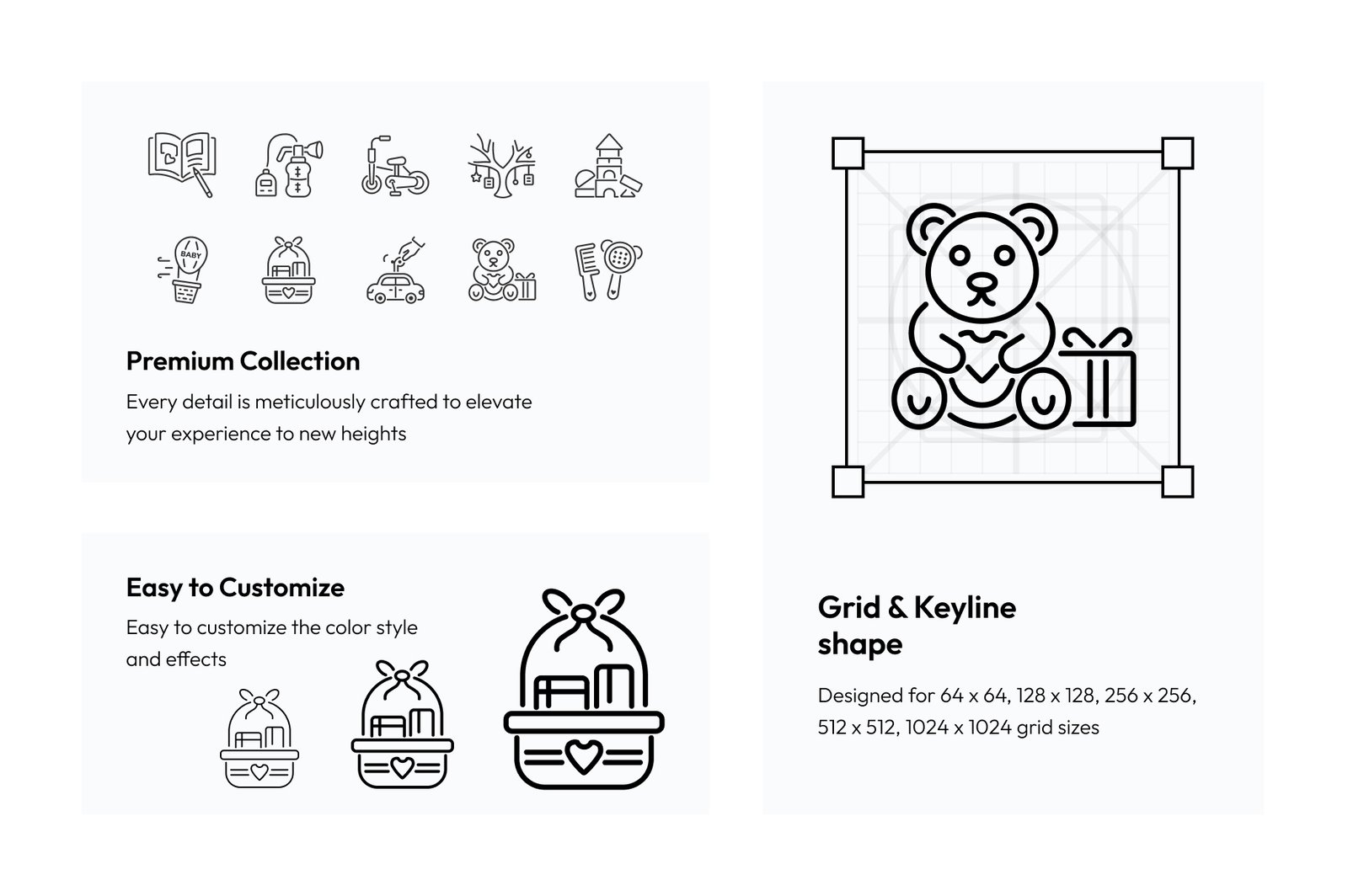 Baby Shower Vector Icons