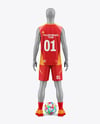 Training Sleeveless Kit Mockup - Back View