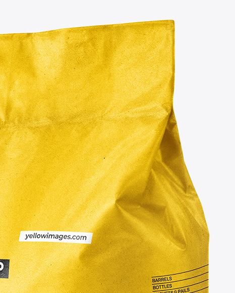 Kraft Paper Bag with Handle Mockup