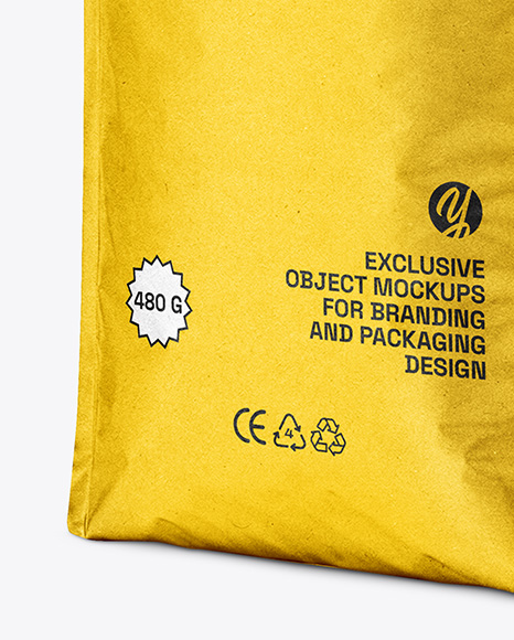 Kraft Paper Coffee Bag Mockup